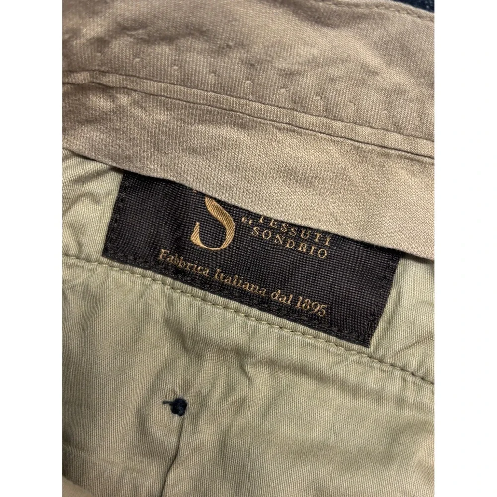 Banana Republic 36x32 Charcoal Pants Chino Italian Stretch Cotton Micro Check